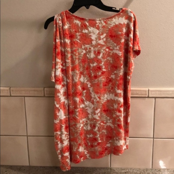 New Michael Kors asymmetric gather-shoulder tunic - Picture 6 of 8